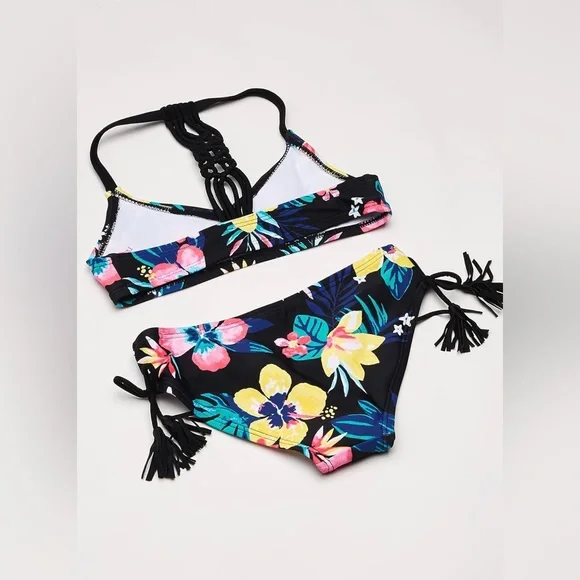 NWT Kanu Surf Girls' Willow 2-Piece Swimsuit Size 4T - Picture 2 of 6